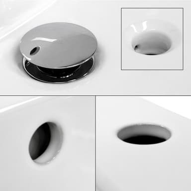 ECD Germany pesuallas pesuallas 710 x 465 x 175 mm keraaminen valkoinen