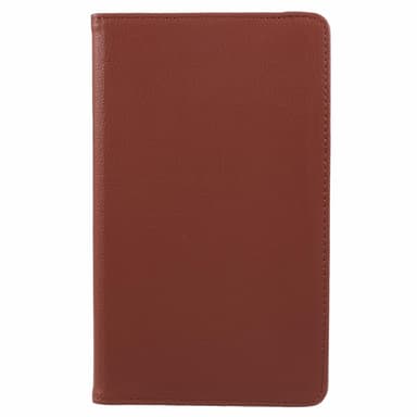 SKALO Samsung Tab A9 360 Litchi Suojakotelo - Ruskea