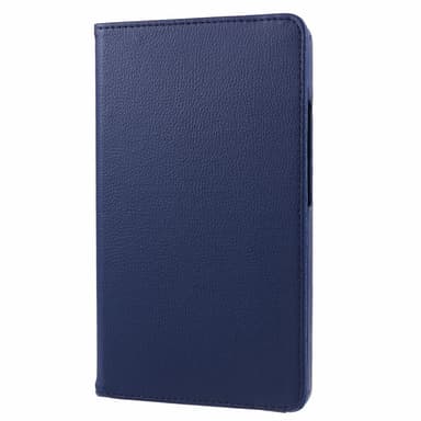 SKALO Samsung Tab A9 360 Litchi Suojakotelo - Tummansininen
