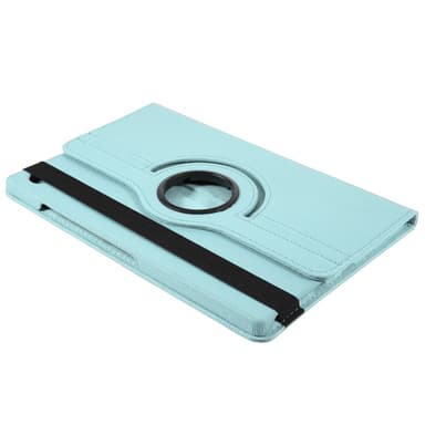 SKALO Samsung Tab A9+ 360 Litchi Suojakotelo - Turkoosi