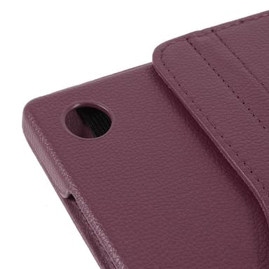 SKALO Samsung Tab A9+ 360 Litchi Suojakotelo - Violetti
