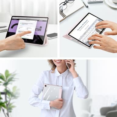 DUX DUCIS Samsung Tab A9+ TOBY Series Trifold Suojakotelo - Vaaleanpunainen