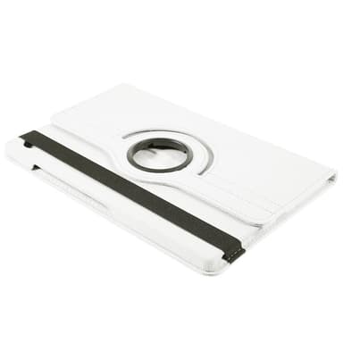 SKALO Samsung Tab A9+ 360 Litchi Suojakotelo - Valkoinen