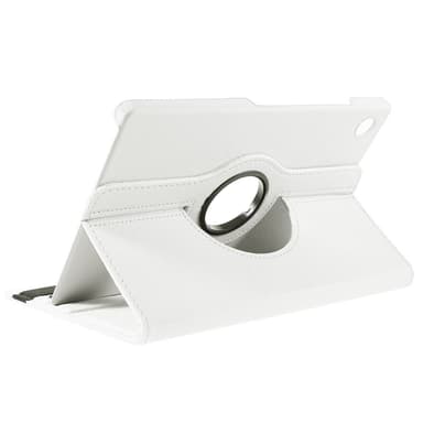 SKALO Samsung Tab A9+ 360 Litchi Suojakotelo - Valkoinen