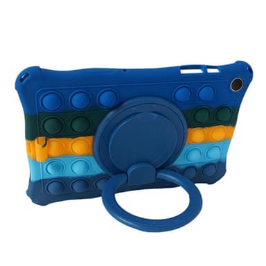 SKALO Samsung Tab A9+ Shock Resistant Armor Popit Silicone Kuori  - Sininen