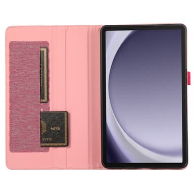 SKALO Samsung Tab A9 Kangaskotelo - Pinkki