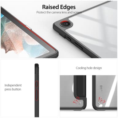 DUX DUCIS Samsung Tab A9+ TOBY Series Trifold Suojakotelo - Musta