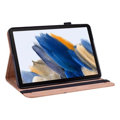 SKALO Samsung Tab A9+ PU-nahkainen Lompakkokotelo - Ruskea