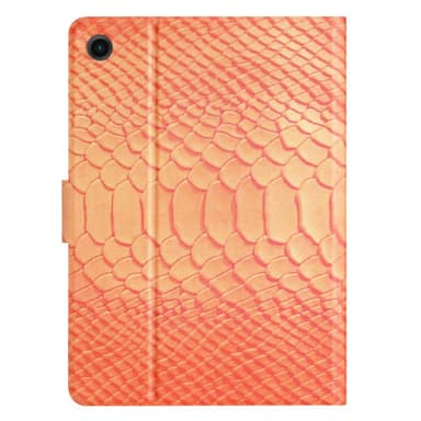 SKALO Samsung Tab A9 Croco PU-nahkainen Lompakkokotelo - Oranssi