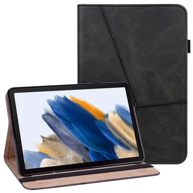 SKALO Samsung Tab A9+ PU-nahkainen Lompakkokotelo - Musta