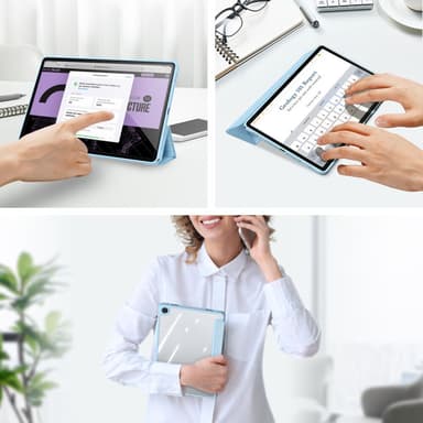 DUX DUCIS Samsung Tab A9+ TOBY Series Trifold Suojakotelo - Vaaleansininen