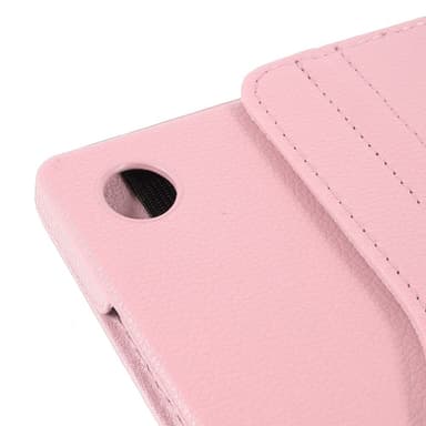 SKALO Samsung Tab A9+ 360 Litchi Suojakotelo - Pinkki