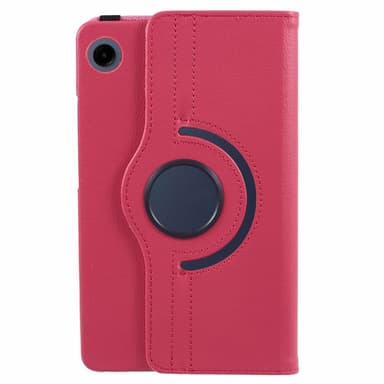 SKALO Samsung Tab A9 360 Litchi Suojakotelo - Cerise