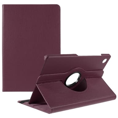 SKALO Samsung Tab A9+ 360 Litchi Suojakotelo - Violetti