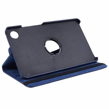 SKALO Samsung Tab A9 360 Litchi Suojakotelo - Tummansininen