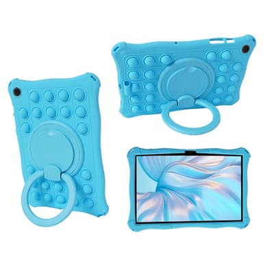 SKALO Samsung Tab A9 Shock Resistant Armor Popit Silicone Kuori  - Turkoosi