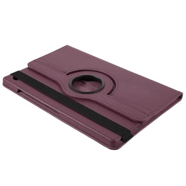 SKALO Samsung Tab A9+ 360 Litchi Suojakotelo - Violetti