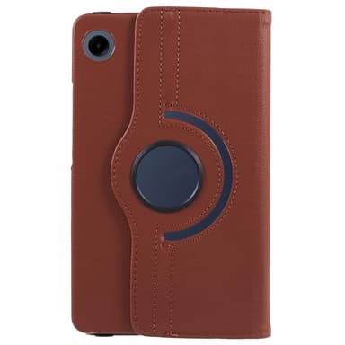 SKALO Samsung Tab A9 360 Litchi Suojakotelo - Ruskea