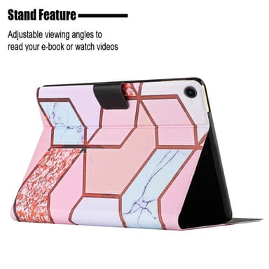 SKALO Samsung Tab A9 Marmorikotelo - Pinkki