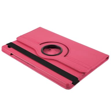 SKALO Samsung Tab A9+ 360 Litchi Suojakotelo - Cerise