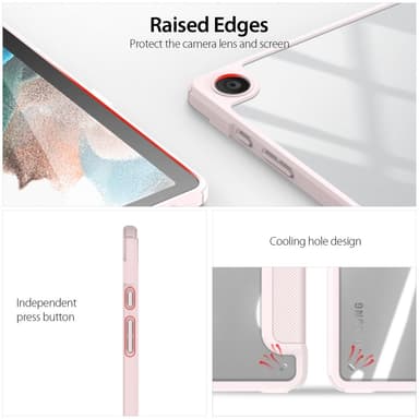 DUX DUCIS Samsung Tab A9+ TOBY Series Trifold Suojakotelo - Vaaleanpunainen