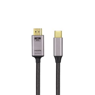 NÖRDIC 1 m USBC–DP 1.4 -kaapeli 8K30Hz 4K120Hz 32.4Gbps