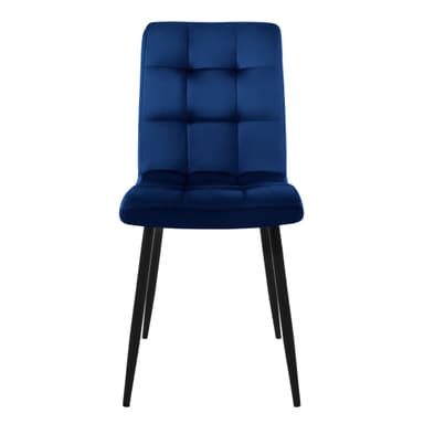 ML-Design Ruokailutuoli 8 kpl, tummansininen, metallijalat
