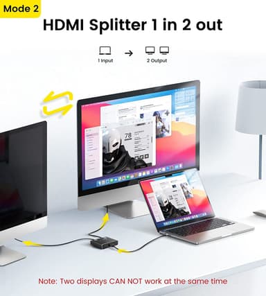 HDMI 2.0  2 in 1 out 4K HDMI adapteri