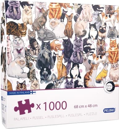 Peliko Kissat -palapeli, 1000 palaa