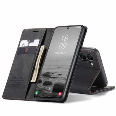 CaseMe Smart Magnet FlipCase Samsung Galaxy S24 Plus - Musta