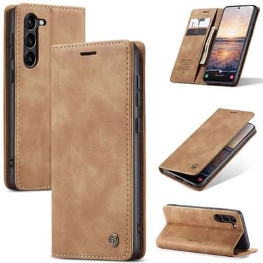CaseMe Smart Magnet FlipCase Samsung Galaxy S24 - Ruskea
