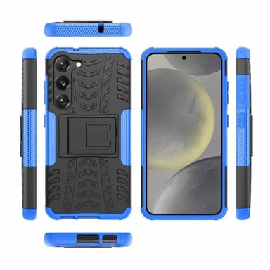 Iskunkestävä kuori jalustalla Samsung Galaxy S24 Plus - Sininen