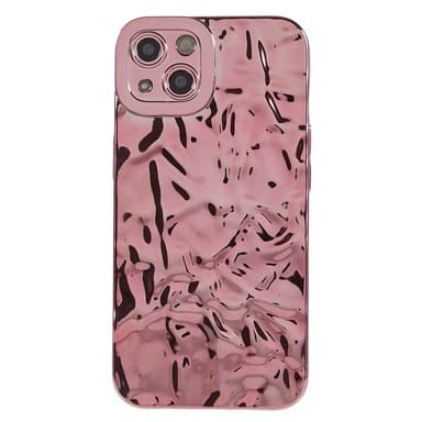 iPhone 15 TPU Kuori Elektroplating Rypistynyt Epätasainen Puhelimen Suojakotelo
