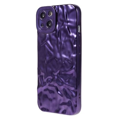 iPhone 15 Plus TPU Kuori Elektroplating Rypistynyt Epätasainen Puhelimen Suojakotelo