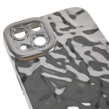 iPhone 15 Plus TPU Kuori Elektroplating Rypistynyt Epätasainen Puhelimen Suojakotelo