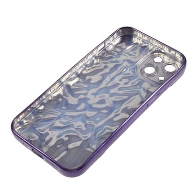 iPhone 15 Plus TPU Kuori Elektroplating Rypistynyt Epätasainen Puhelimen Suojakotelo