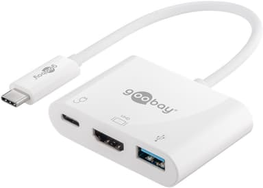 USB-C™ multiport-adapter HDMI™ (4K   30 Hz), 3 A 60 W, vit