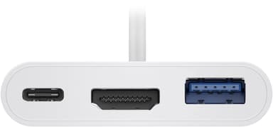 USB-C™ multiport-adapter HDMI™ (4K   30 Hz), 3 A 60 W, vit