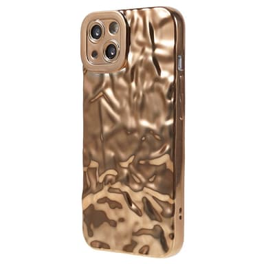 iPhone 15 Plus TPU Kuori Elektroplating Rypistynyt Epätasainen Puhelimen Suojakotelo
