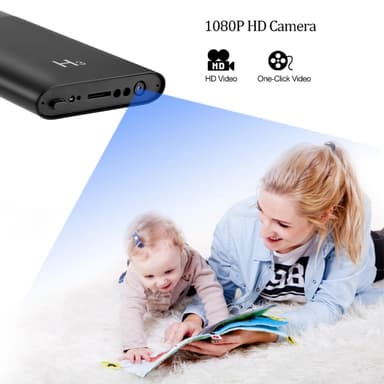 5000mAh PowerBank 1080P HD-äänivideokamera valvontakamera