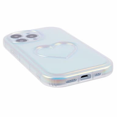 iPhone 15 Pro -kotelolle Shell TPU 3D Heart Shape - monivärinen