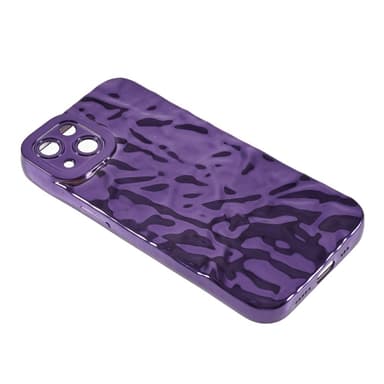 iPhone 15 Plus TPU Kuori Elektroplating Rypistynyt Epätasainen Puhelimen Suojakotelo