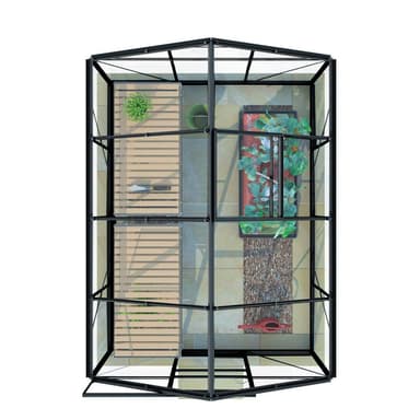 Lykke Kasvihuone Hybrid 5m2, musta
