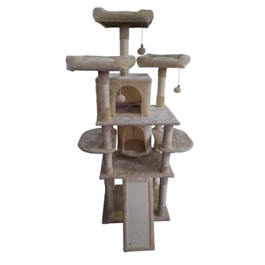 Trekker Kissan kiipeilypuu Tower 170cm, beige