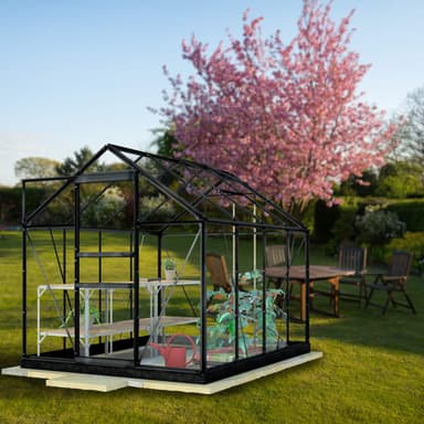 Lykke Kasvihuone Hybrid 5m2, musta