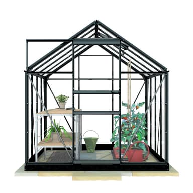 Lykke Kasvihuone Hybrid 5m2, musta