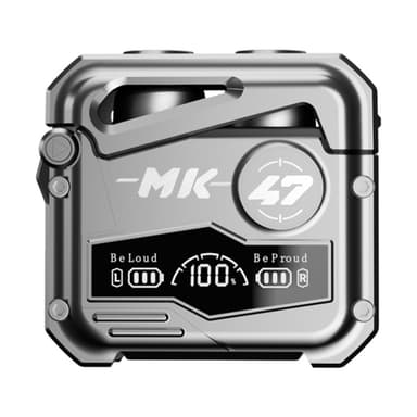 MK47 mekaaninen pelaamiseen Bluetooth-korvakuuloke - harmaa
