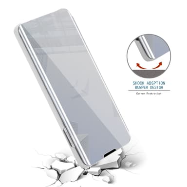 Suojakuori iPhone 14 Lompakkokotelo (Hopea)