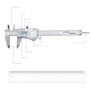 Sattelin mittaris 150mm/6 tuumaa IPX54 vedenpitävä