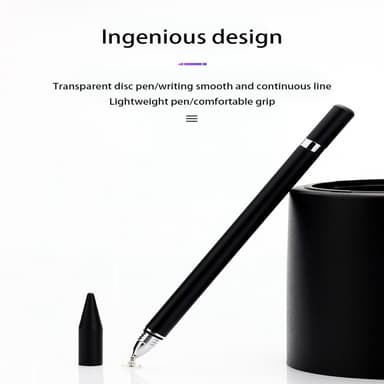 2 in 1 Stylus kynä kirjoitustoiminnolla musta